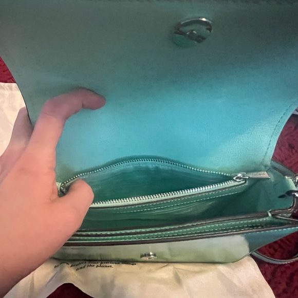 NWT Kate Spade Morgan Green Ombre Flap Chain Wallet Crossbody Handbag - Picture 8 of 12